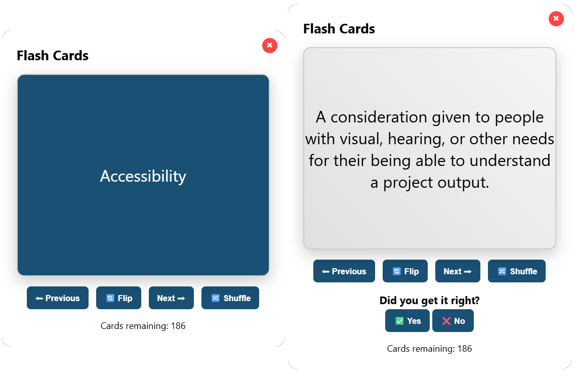 Flash Cards Activity